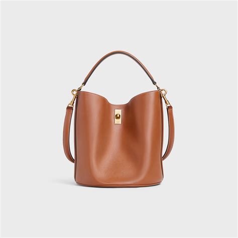 celine sangle tan|BUCKET 16 BAG IN SMOOTH CALFSKIN .